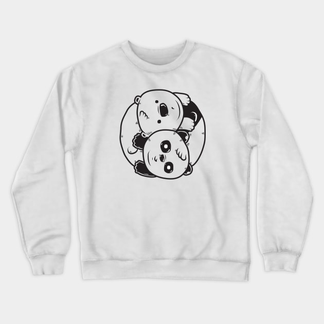 Yin Yang Bear Crewneck Sweatshirt by krisren28